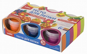 Тесто для лепки – набор № 10, 6 цветов (Лори, Тдл-013)